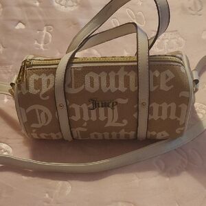 Juicy Couture Tan and White Women's Bag